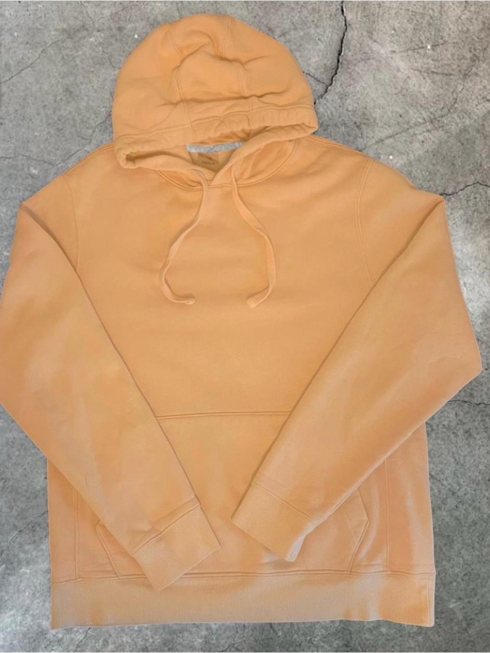 Men's Peach-Orange Pullover Hoodie